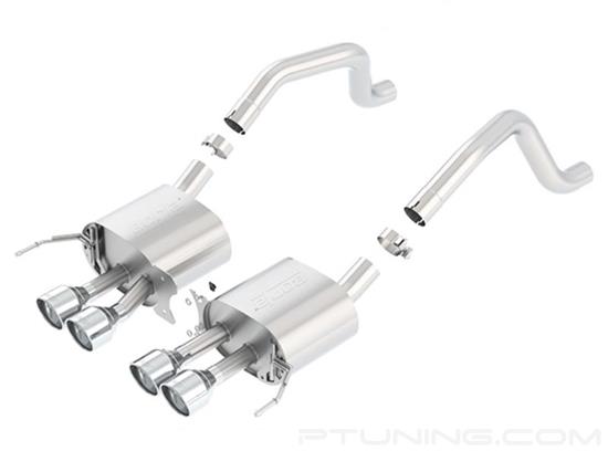 Picture of S-Type 304 SS Axle-Back Exhaust System with Quad Rear Exit
