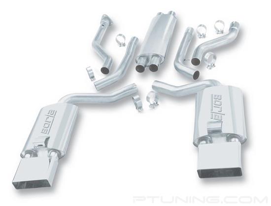 Picture of S-Type Stainless Steel Cat-Back Exhaust System with Split Rear Exit