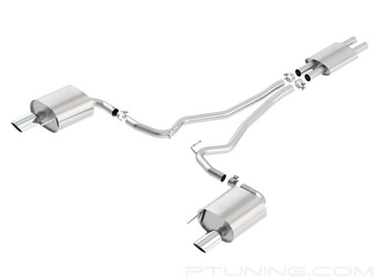 Picture of ATAK Stainless Steel Cat-Back Exhaust System with Split Rear Exit
