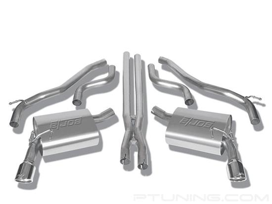 Picture of Touring Stainless Steel Cat-Back Exhaust System with Split Rear Exit