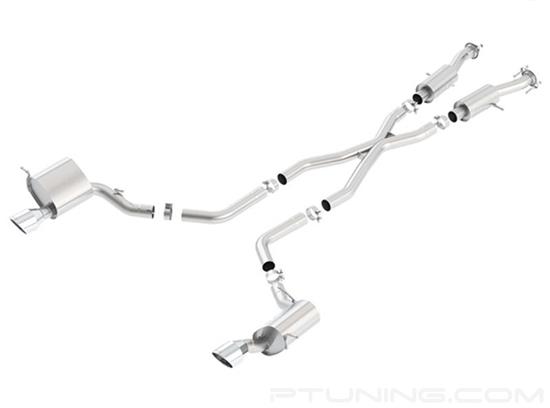 Picture of S-Type Stainless Steel Cat-Back Exhaust System with Split Rear Exit