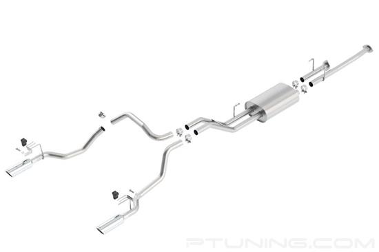 Picture of Touring Stainless Steel Cat-Back Exhaust System with Split Rear Exit