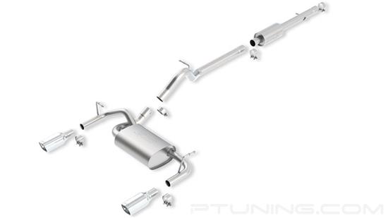 Picture of Touring Stainless Steel Cat-Back Exhaust System with Split Rear Exit
