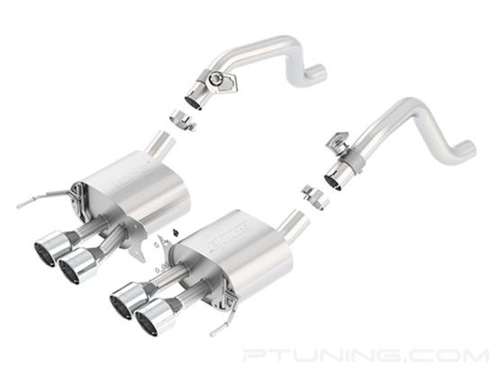 Picture of S-Type 304 SS Axle-Back Exhaust System with Quad Rear Exit