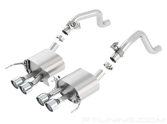 Picture of S-Type 304 SS Axle-Back Exhaust System with Quad Rear Exit