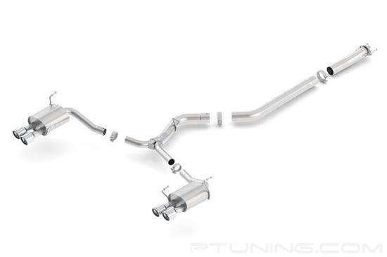 Picture of S-Type Stainless Steel Cat-Back Exhaust System with Quad Rear Exit