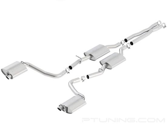 Picture of ATAK Stainless Steel Cat-Back Exhaust System with Split Rear Exit