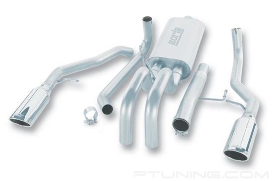 Picture of Touring Stainless Steel Cat-Back Exhaust System with Split Rear Exit