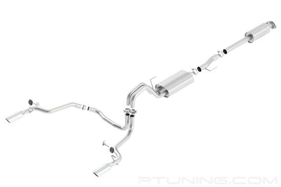 Picture of Touring Stainless Steel Cat-Back Exhaust System with Split Rear Exit