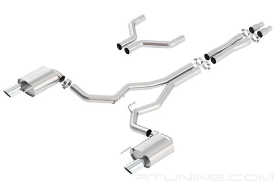 Picture of ATAK Stainless Steel Cat-Back Exhaust System with Split Rear Exit