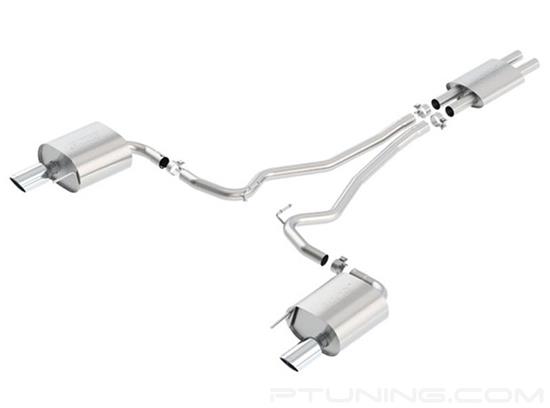 Picture of S-Type Stainless Steel Cat-Back Exhaust System with Split Rear Exit