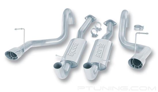 Picture of S-Type Stainless Steel Cat-Back Exhaust System with Split Rear Exit