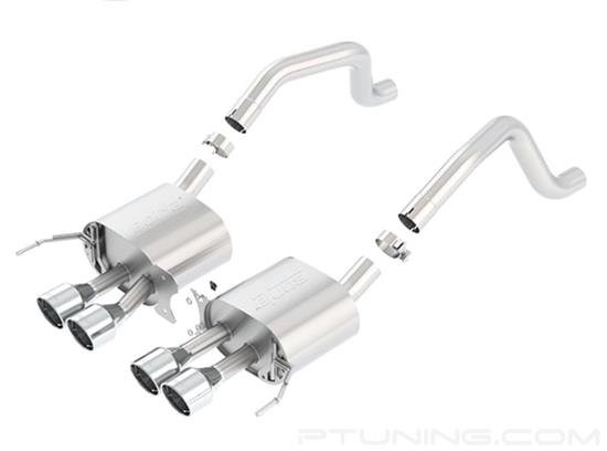 Picture of S-Type 304 SS Axle-Back Exhaust System with Quad Rear Exit