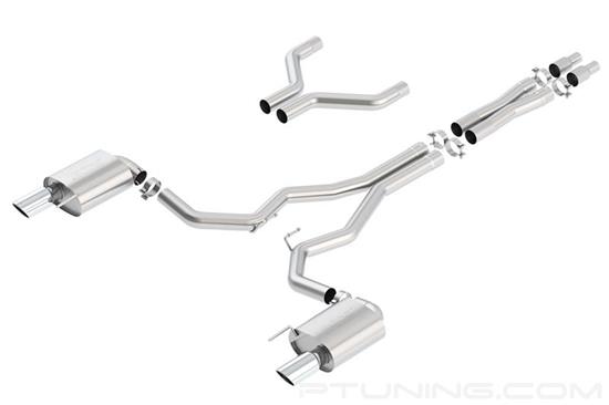 Picture of S-Type Stainless Steel Cat-Back Exhaust System with Split Rear Exit