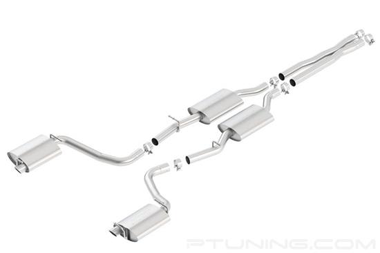 Picture of S-Type Stainless Steel Cat-Back Exhaust System with Split Rear Exit