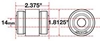 Picture of Jeep Series xAxis Sealed Flex Joint for Rear Upper Control Arm