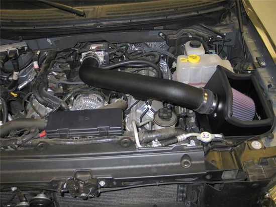 Picture of FIPK Generation II Black Composite Cold Air Intake System with Red Filter and Heat Shield