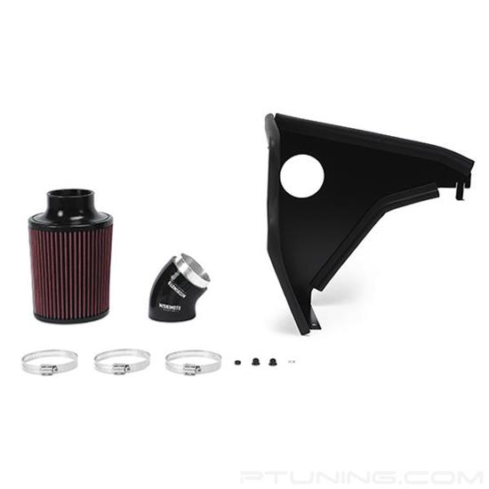 Picture of Performance Aluminum Black Cold Air Intake System with Red Filter