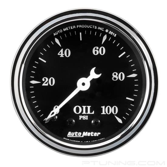 Picture of Old Tyme Black Series 2-1/16" Oil Pressure Gauge, 0-100 PSI