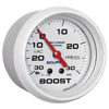 Picture of Marine 2-5/8" White In-Dash Mount Mechanical Boost/Vacuum Gauge