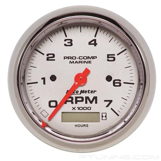 Picture of Marine 3-3/8" Chrome In-Dash Mount Electric Tachometer/Hourmeter Gauge