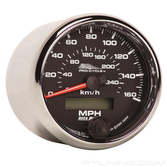 Picture of Pro-Cycle Series 2-5/8" Speedometer Gauge, 0-120 MPH, 0-260 KM/H, Black