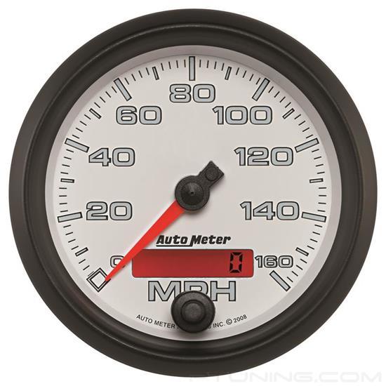 Picture of Pro-Cycle Series 3-3/8" Speedometer Gauge, 0-160 MPH, White/Black