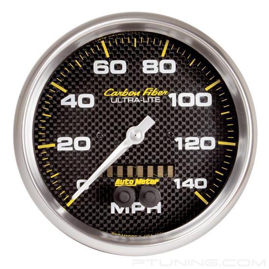 Picture of Carbon Fiber Series 5" Speedometer Gauge, 0-140 MPH