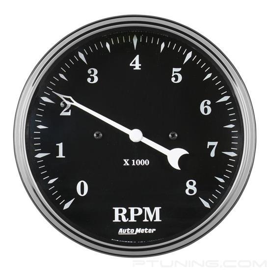 Picture of Old Tyme Black Series 5" In-Dash Tachometer Gauge, 0-8,000 RPM