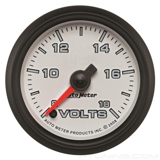 Picture of Pro-Cycle Series 2-1/16" Voltmeter Gauge, 8-18V, White/Black