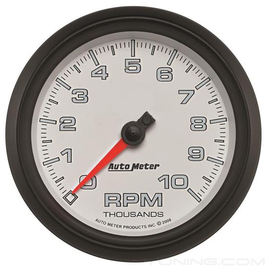 Picture of Pro-Cycle Series 3-3/8" Tachometer Gauge, 0-10,000 RPM, White/Black
