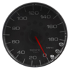 Picture of Spek-Pro Series 5" Speedometer Gauge, 0-180 MPH