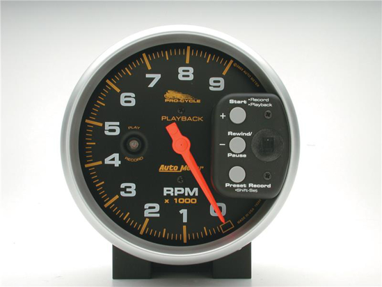 Picture of Pro-Cycle Series 5" Tachometer Gauge, 0-9,000 RPM, Black