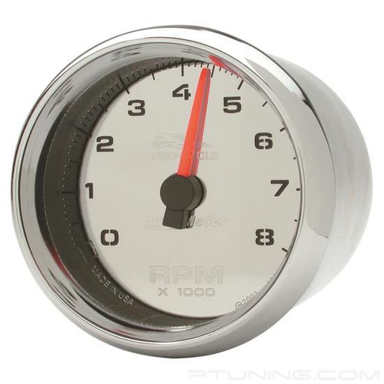 Picture of Pro-Cycle Series 2-5/8" Tachometer Gauge, 0-8,000 RPM, Chrome