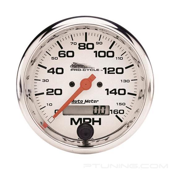 Picture of Pro-Cycle Series 3-3/4" Speedometer Gauge, 0-160 MPH, White