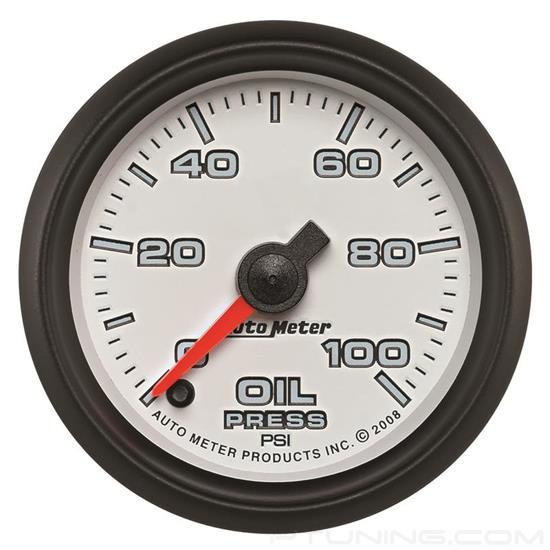 Picture of Pro-Cycle Series 2-1/16" Oil Pressure Gauge, 0-100 PSI, White/Black