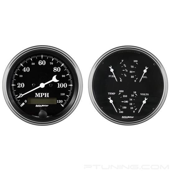 Picture of Old Tyme Black Series 5" Quad and Speedometer Gauge