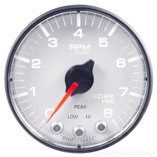 Picture of Spek-Pro Series 2-1/16" In-Dash Tachometer Gauge, 0-8,000 RPM