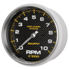 Picture of Marine 5" Carbon Fiber In-Dash Mount Electric Tachometer Gauge