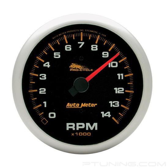 Picture of Pro-Cycle Series 3-3/4" Tachometer Gauge, 0-14,000 RPM, Black
