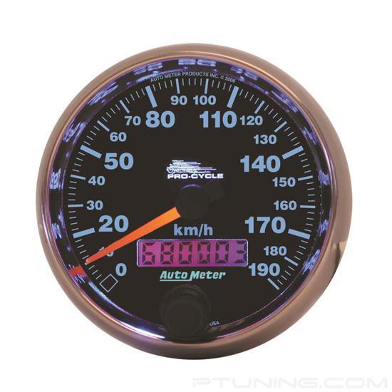 Picture of Pro-Cycle Series 2-5/8" Speedometer Gauge, 0-190 KM/H, Black