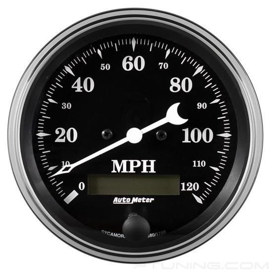 Picture of Old Tyme Black Series 3-3/8" Speedometer Gauge, 0-120 MPH