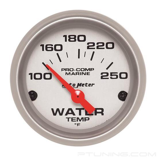Picture of Marine 2-1/16" Silver In-Dash Mount Electric Water Temperature Gauge
