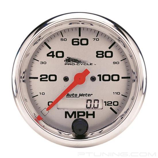 Picture of Pro-Cycle Series 3-3/4" Speedometer Gauge, 0-120 MPH, Silver