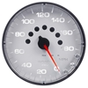 Picture of Spek-Pro Series 5" Speedometer Gauge, 0-180 MPH, White/Black/Antiglare Lens