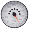 Picture of Spek-Pro Series 5" Speedometer Gauge, 0-180 MPH, White/Black/Antiglare Lens