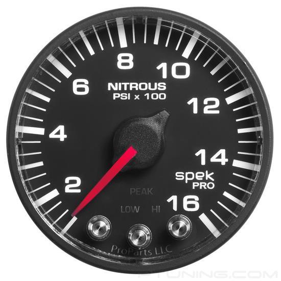 Picture of Spek-Pro Series 2-1/16" Nitrous Pressure Gauge, 0-1600 PSI