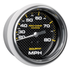 Picture of Marine 3-3/8" Carbon Fiber In-Dash Mount Mechanical Speedometer Gauge