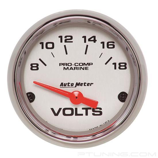 Picture of Marine 2-1/16" Chrome In-Dash Mount Electric Voltmeter Gauge