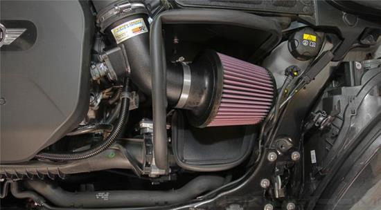 Picture of Typhoon Aluminum Black Cold Air Intake System with Red Filter